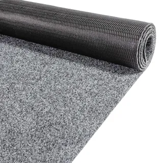 ANRO Teppich Läufer Schmutzfangmatte Sauberlaufmatte Fußmatte Indoor Outdoor Flur Eingang Oskar 140 x 80 cm Grau