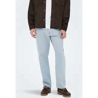 Only & Sons ONSEDGE Straight Fit Light Blau 33/32