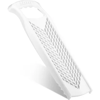 Profi Küchenreibe Weiss - Vielseitige Raffel für Obst, Käse, Gemüse & Zesten - 2 Reibflächen - Made in Germany, BPA-frei, 34x13x3.7cm