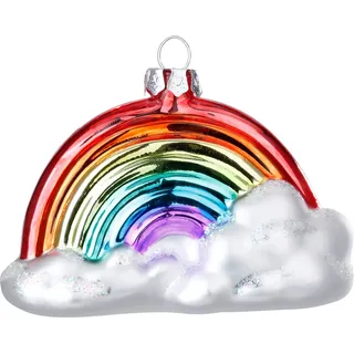 inges magic & goodz MAGIC Weihnachtskugel Regenbogen 10cm | Christbaumschmuck Glas Christbaumkugel | Weihnachtsbaumanhänger