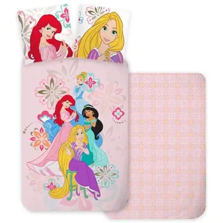 disney hercegnők Disney Prinzessin Bloom Rosa 140 x 200 cm + 70 x 90 cm