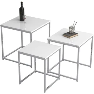 VCM 3-tlg. Set Beistelltisch Couchtisch Sofatisch