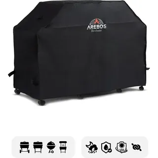 Arebos Grillabdeckung 163 x 61 x 122 cm Polyvinylchlorid braun