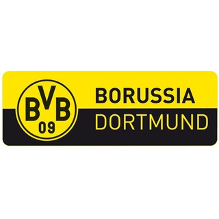 Wandtattoo WALL-ART "Fußball BVB 09 Logo Banner" Wandtattoos Gr. B/H/T: 160 cm x 53 cm x 0,1 cm, -, gelb Wandtattoos Wandsticker