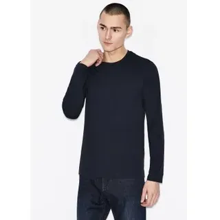 A|X Armani Exchange für Herren. 8NZM77ZJA5Z1510 Maglia marineblauer Pullover (XXL), Lässig, Baumwolle, Langarm