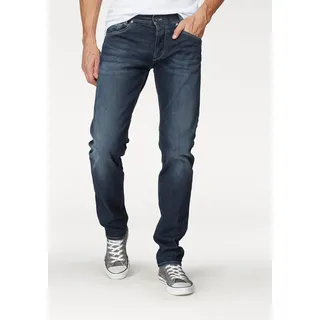 Stretch-Jeans PEPE JEANS "SPIKE" Gr. 30, Länge 32, blau (darkblue, used) Herren Jeans Stretch