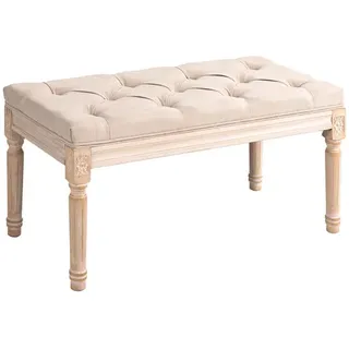 Homcom Bettbank Vintage Beige 80 x 40 x 43 cm