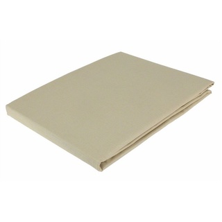 Betttuch Bettlaken 150x250 cm ohne Gummizug, Casa Colori, Baumwolle, Gummizug: ohne, (1 Stück), ohne Gummizug beige
