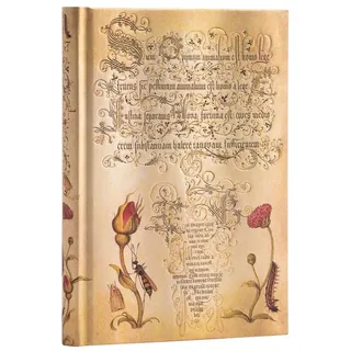 Paperblanks Hardcover Notizbuch Flämische Rose Midi Liniert