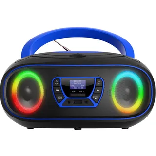 Denver TDB-212BU DAB+ Boombox mit DAB+/FM-Radio TDB-212,Blue