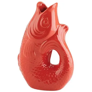 Giftcompany Dekovase Monsieur Carafon Vase / Karaffe Fisch L coral red 2,7l (Vasen) bunt|rot