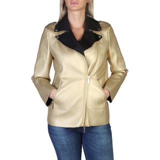 Armani Exchange Damen Jacke Anorak Bikerjacke Übergangsjacke, mit Reißverschluss , Größe:M, Farbe:Gelb-gold