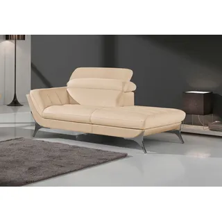 Egoitaliano Recamiere Leder 1-Sitzer Beige