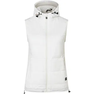 Super.Natural Damen Comfort Hoodie Weste (Größe XS, weiss)