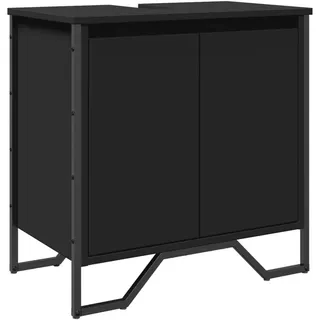 vidaXL Waschbeckenunterschrank 60 x 35 x 60 cm Schwarz