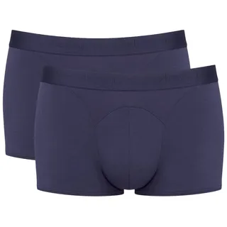 Sloggi Herren Boxer Shorts, 2er Pack - "Ever Soft Hipster", Modal, einfarbig Blau M (Medium)