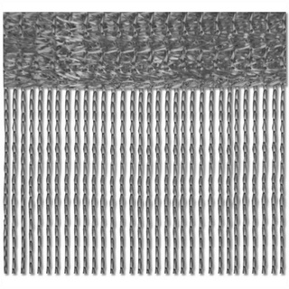 BestLivings 2er Pack Fadenvorhang 90x240 anthrazit - silbergrau