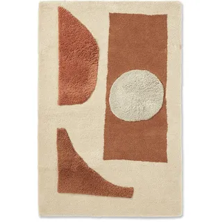 Ferm Living - Bloco Tuftteppich, blush, 80 x 120 cm
