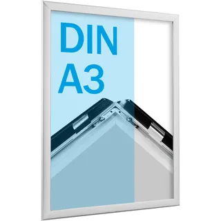 sprintis schenk gmbh & co. kg Bilderrahmen A3 Standard Silber 29,7x42 cm 3er Set