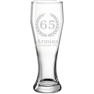 Weizenglas Weißbierglas 0,5 Liter - Lorbeerkranz