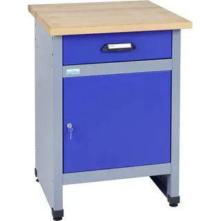 Küpper 12397 Werkbank Beistelltisch (B x H x T) 600 x 800 x 600mm Blau, Silber