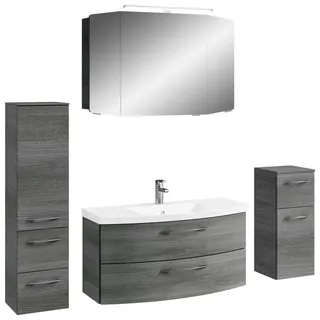 Pelipal Cassca Sprint 5-tlg. 161 cm x 200 cm x 50,5 cm graphit struktur quer nachbildung