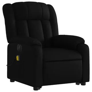 vidaXL Massagesessel mit Aufstehhilfe Elektrisch Kunstleder 92 x 98 x 0 cm Schwarz
