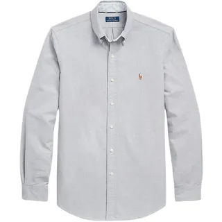 POLO RALPH LAUREN Klassisches Oxford-Sportshirt für Herren, langärmelig, Ralph Lauren Slate, L - L