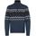 mit Norweger-Muster Blau XL