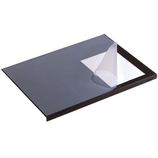 Schreibunterlage - rechteckig - transparente Abdeckung schwarz, Durable