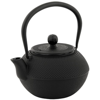 BBQ-Toro Teekanne Asiatische Gusseisen Teekanne mit Edelstahlsieb, 1,2 Liter, 1.20 l schwarz