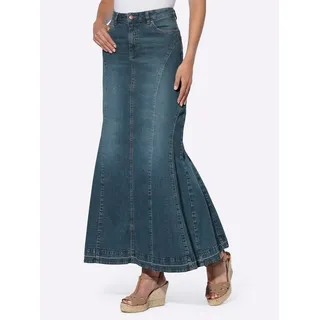 Heine A-Linien-Rock Jeans Blau 46