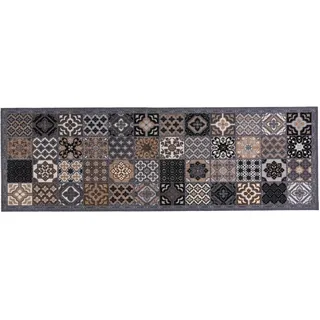 MD-Entree Patchwork Tiles Küchenläufer 50 x 150 cm Grau/Bunt