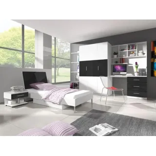 Kleiderschrank Regal Schrank für Schlafzimmer Kinder Jugend Schränke Schwarz