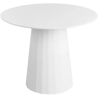 Beliani Plato Ø 100 cm weiß