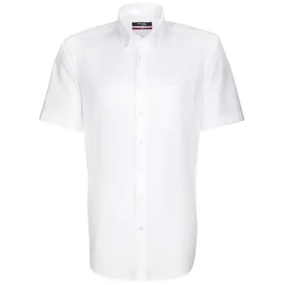 Seidensticker Kurzarmhemd Seidensticker Herren Hemd Kurzarm Button-Down Regular Weiß weiß 42