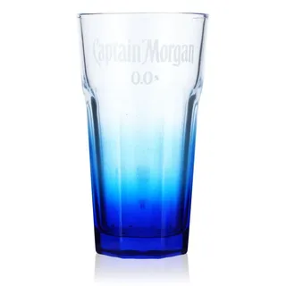 Captain Morgan Rum Glas 4cl Gläser Longdrinkglas Alcohol-free 0,0% blau - Blau