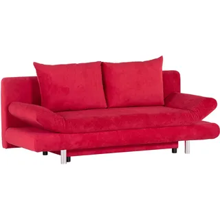 GUTMANN FACTORY Schlafsofa Polyester 2-Sitzer Rot