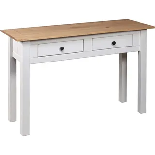 Tidyard Konsolentisch Bestelltisch Sideboard Holzschreibtisch Konsole Mit 2 Schubladen,Computertisch Schreibtisch Highboard Flurtisch 100 x 40 x 73 cm,Kiefer-Massivholz