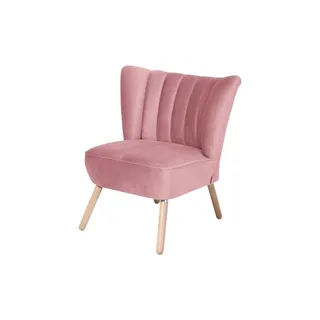 Max Winzer Sessel Alessandro Samt 70 x 57 x 68 cm rosa/pink