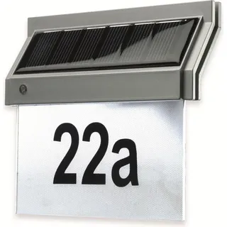 ChiliTec Hausnummernleuchte mit LED 18x16x5cm Silber
