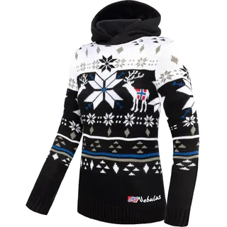 Nebulus Damen Pullover NORJAN, Warmer Hoody, schicker Pullover im Norweger-Style - XL