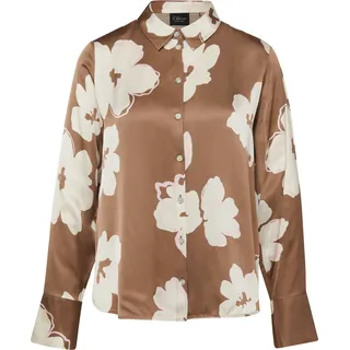 s.Oliver Longbluse aus Satin mit All-over-Print Mehrfarbig 46