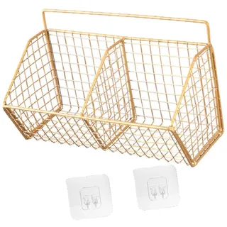 Sharplace Obstkorb hängende Obstschalen, Obstschale große Wand für Küche, Metall Drahtkorb mit Doppeltes Gitter, Obst Aufbewahrungskörbe Küche Veranstalter für Gemüse, Obst, Brot, Saucen