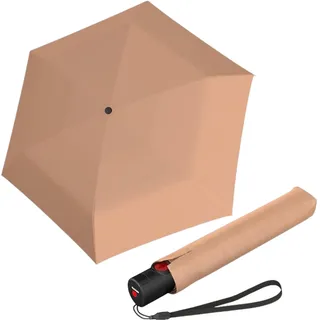Knirps Taschenschirm Ultra U.200 Medium Duomatic – Auf-Zu-Automatik – Sturmfest – Windproof – Peach