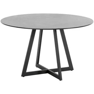 Niehoff Garden Gartentisch, Anthrazit, Grau, Metall, rund, eckig, X-Form, 125x74x125 cm, wetterbeständig, wetterfest, Gartenmöbel, Gartentische, Gartentische