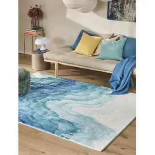benuta pop Mara Kurzflorteppich 120 x 170 cm Blau