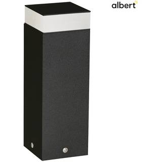 Albert LED Sockelleuchte Typ Nr. 2292, IP54 IK08, 35cm, 12W 3000K 1400lm, schaltbar, Schwarz ALB-662292