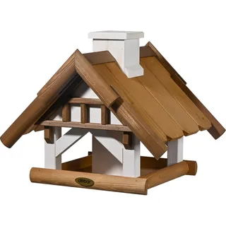 Dobar Vogelhaus "Goldener Oktober" für Ständermontage Vogelfutterhaus zum Aufstellen