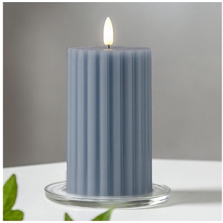 Star Trading LED Blockkerze Flamme Stripe aus Wachs